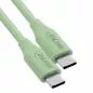 Preview: USB-C Schnellladekabel – 100W – Silikon – Matcha Latte (grün) Preview: USB-C Schnellladekabel – 100W – Silikon – Matcha Latte (grün)
