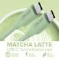 Preview: USB-C Schnellladekabel – 100W – Silikon – Matcha Latte (grün) Preview: USB-C Schnellladekabel – 100W – Silikon – Matcha Latte (grün)
