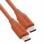 Preview: USB-C Schnellladekabel – 100W – Silikon – Papaya (orange) Preview: USB-C Schnellladekabel – 100W – Silikon – Papaya (orange)
