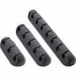 Preview: Kabelmanager-Set, 3-/5-/7-fach, selbstklebend mit 3M®-Pad, Schwarz