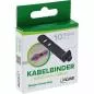 Preview: 10er Pack Silikon-Kabelbinder, flexibel & wiederverwendbar, 65×10 mm, Schwarz