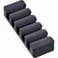 Preview: 5er Pack Kabelclip 5-fach, selbstklebend, mit 3M®-Pad, Schwarz