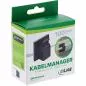 Preview: 100er Pack Kabelmanager Klebesockel M, Nylon, mit 3M®-Pad, Schwarz