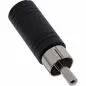 Preview: Cinch auf 3,5 mm Klinke Adapter Mono – Cinch Stecker auf Klinke Buchse