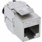 Preview: RJ45 Keystone-Modul Slim Cat.8.1 – LSA, vollgeschirmt, mit integriertem Kabelclip