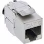 Preview: RJ45 Keystone-Modul Slim Cat.8.1 – LSA, vollgeschirmt, mit integriertem Kabelclip