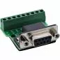 Preview: D-Sub 9 Terminalblock, Buchse, Schraubklemme, mit Schraubsicherung