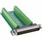 Preview: D-Sub 37 Terminalblock, Stecker, 2-reihig, seitliche Schraubklemme