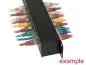 Preview: Cat 6 Patchpanel 24 Port – Durchgang RJ45 Buchse/Buchse – geschirmt – 1 HE – schwarz