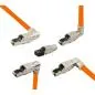 Preview: RJ45 Stecker Cat 6A – feldkonfektionierbar – vollgeschirmt – gerade oder 90° gewinkelt