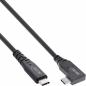 Preview: InLine® USB4 Kabel USB-C einseitig gewinkelt PD 240W 8K60Hz TPE