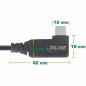 Preview: InLine® USB4 Kabel USB-C einseitig gewinkelt PD 240W 8K60Hz TPE