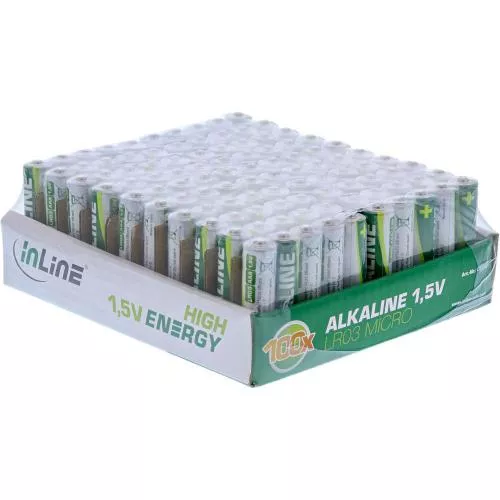 InLine Alkaline High Energy Batterie Micro (AAA) 100er Pack