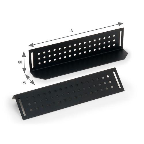 Triton RAB-NL-X01-X1 Schwerlastschienen 380mm, für 600mm Schranktiefe, schwarz