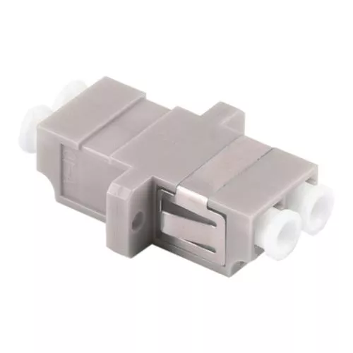 LWL Kupplung LC-LC Duplex – Multimode OM1/OM2 – Keramik – beige – Profi-Ausführung