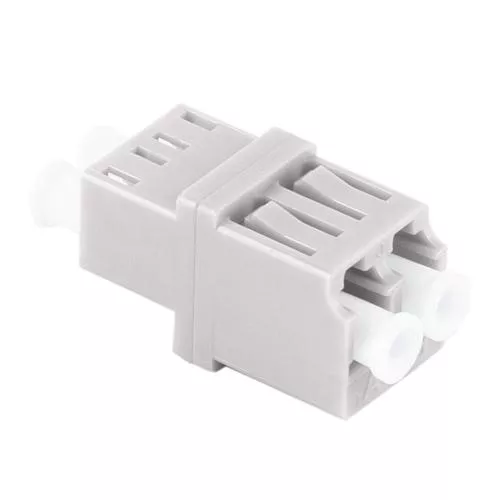 LWL Kupplung LC-LC Duplex – RJ45 Style – Multimode OM1/OM2 – Keramik – beige – Profi-Ausführung