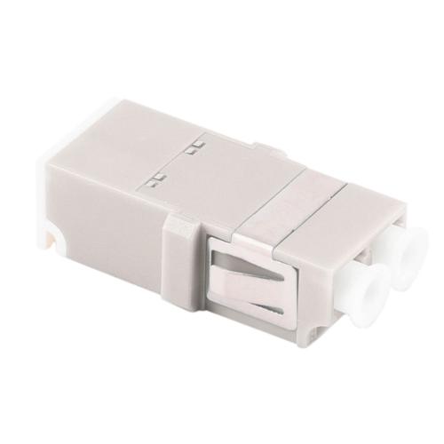 LWL Kupplung LC-LC Duplex – Shutter – Multimode OM1/OM2 – Keramik – beige