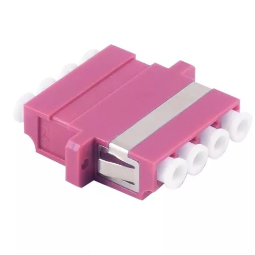 LWL Kupplung LC-LC Quad – Multimode OM4 – Keramik – violett