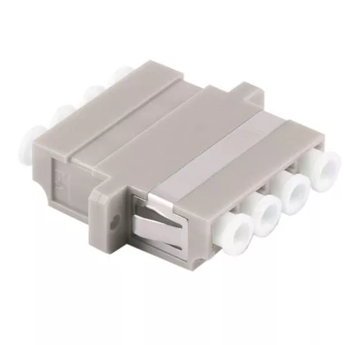 LWL Kupplung LC-LC Quad – Multimode OM1/OM2 – Keramik – beige