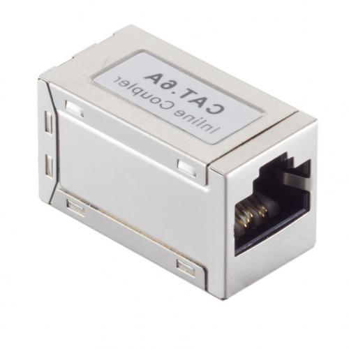 RJ45 Kupplung Cat.6A – Doppelbuchse, geschirmt, kompakt
