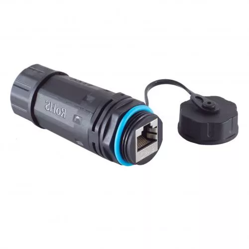 RJ45 Kupplung Cat.6 – IP68 Outdoor, kurze Ausführung, geschirmt