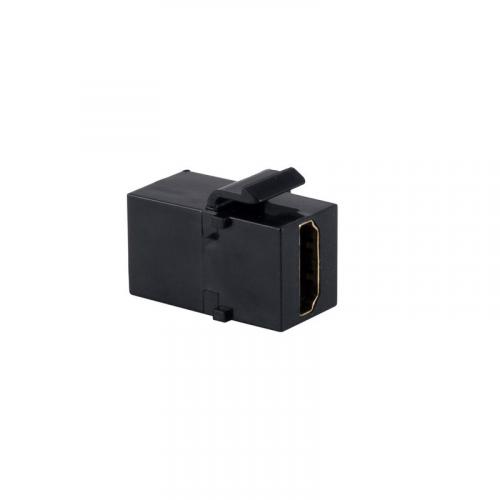 HDMI Keystone Kupplung HDMI-A auf HDMI-A, HDMI 2.1, 48 Gbit/s, schwarz