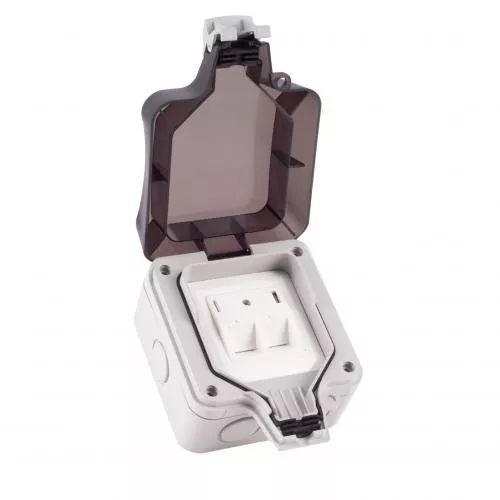 Outdoor Keystone Aufputzgehäuse IP66, 2-fach, grau