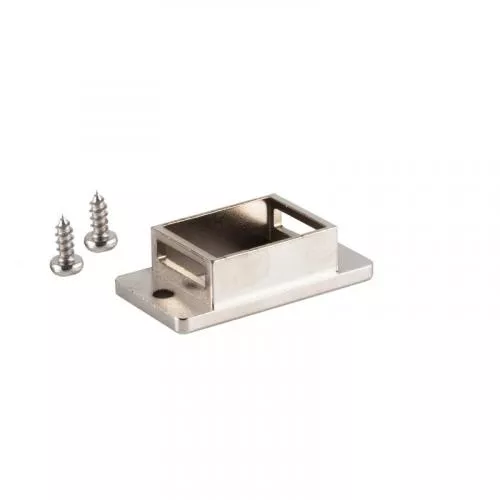 Keystone Panel-Mount Halter 1-fach, Metall, silber