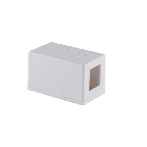 Keystone Anschlussbox 1-fach, Aufputz, weiß