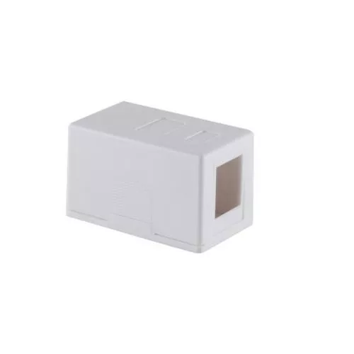 Keystone Anschlussbox 1-fach, Aufputz, weiß