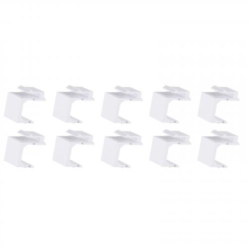 Keystone Staubschutz / Blindabdeckung, weiß, 10 Stück