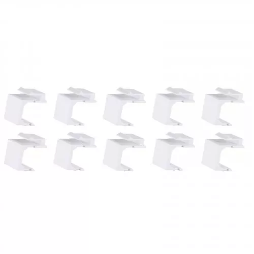 Keystone Staubschutz / Blindabdeckung, weiß, 10 Stück