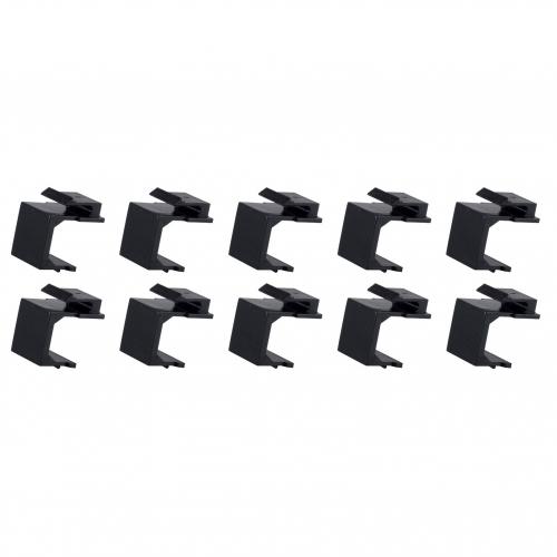 Keystone Staubschutz / Blindabdeckung, schwarz, 10 Stück