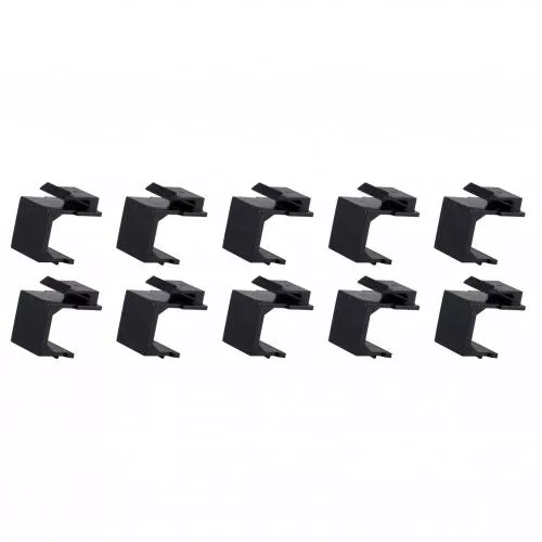 Keystone Staubschutz / Blindabdeckung, schwarz, 10 Stück