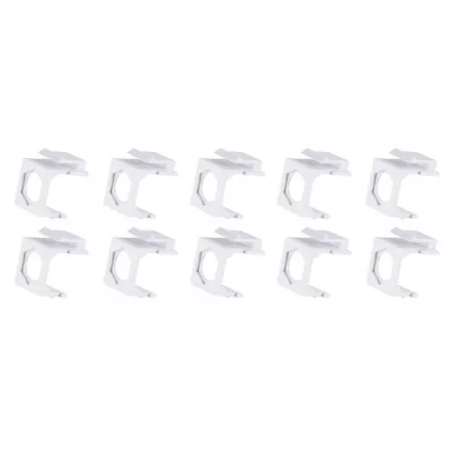 Keystone Leeradapter sechskant, weiß, 10 Stück