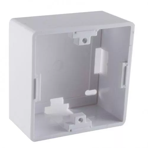 Keystone Aufputzgehäuse 80 × 80 × 40 mm, weiß