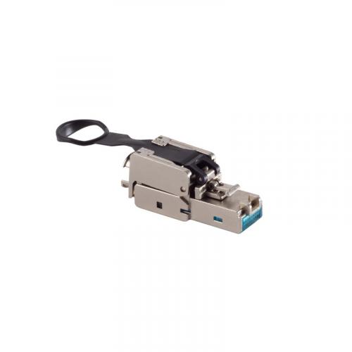 RJ45 Netzwerkstecker Cat.6A – werkzeuglos, EasyPull, STP