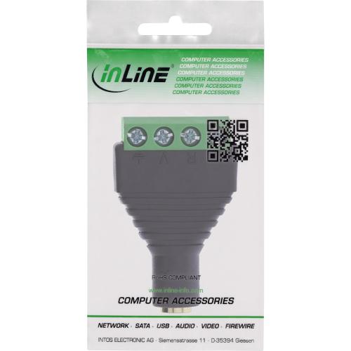 Preview: 3,5 mm TRRS Klinkenbuchse Terminalblock, 4-polig, Schraubklemme