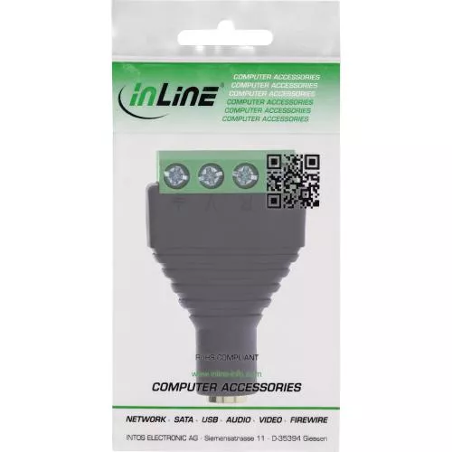 3,5 mm TRRS Klinkenbuchse Terminalblock, 4-polig, Schraubklemme