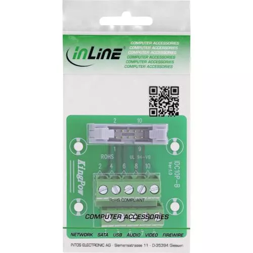 IDC 10 Buchse Terminalblock, 2x5 auf 5-pol Schraubklemme, Platine