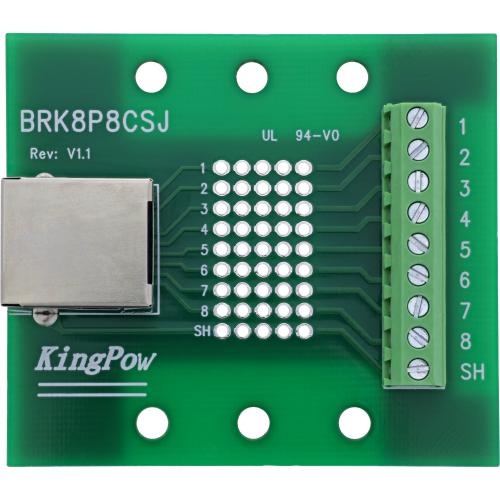 Preview: RJ45 Terminalblock, Buchse gerade, für Hutschiene