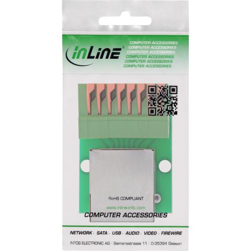 Preview: RJ45 Cat.5e Buchse auf Push-In-Klemme, 8-polig, geschirmt