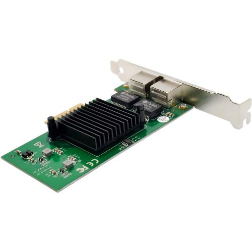 Preview: Dual-Gigabit Netzwerk Schnittstellenkarte, PCIe x4, 2x RJ45 (1 Gb/s), Low-Profile