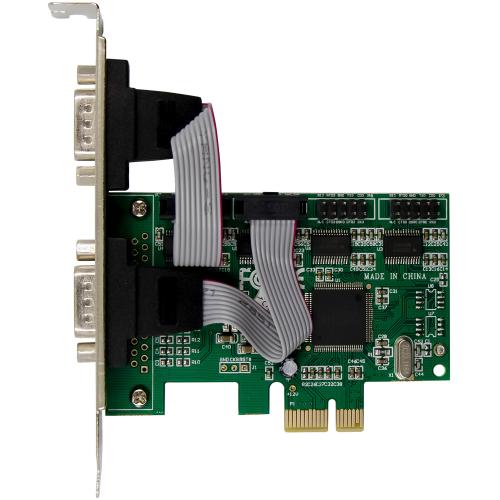 Preview: RS-232 Schnittstellenkarte, PCIe x1, 4-Port, D-Sub 9 Stecker, Low-Profile