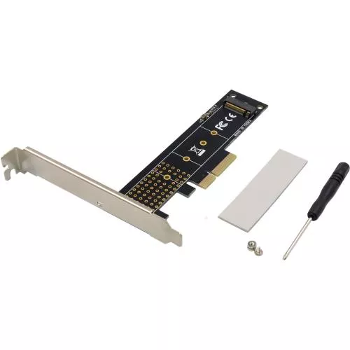 PCIe x4 zu M.2 NVMe Adapterkarte (Key M, 22110), Low-Profile