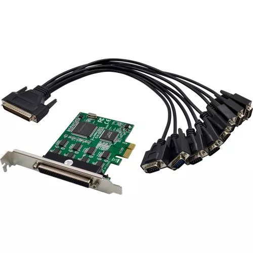 RS-232 Schnittstellenkarte, PCIe x1, 8-Port, D-Sub 9 Stecker
