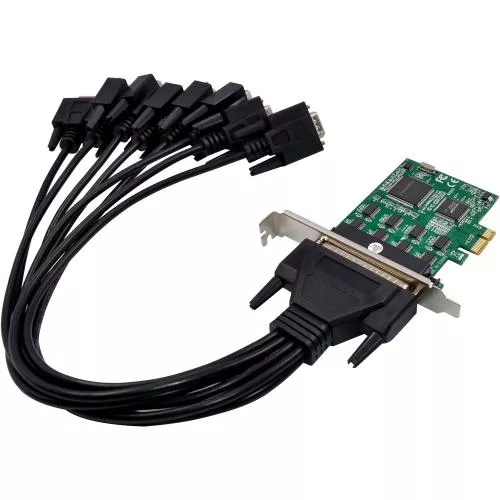 RS-232 Schnittstellenkarte, PCIe x1, 8-Port, D-Sub 9 Stecker