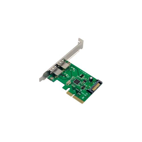 Preview: USB Schnittstellenkarte, PCIe x4, 2x USB-A 3.2 Gen. 2 (10 Gb/s), SATA, Low-Profile