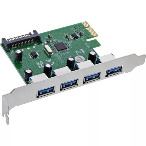 USB Schnittstellenkarte, PCIe x1, 4x USB-A 3.2 Gen. 1