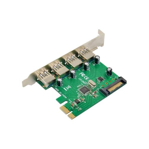 Preview: USB Schnittstellenkarte, PCIe x1, 4x USB-A 3.2 Gen. 1
